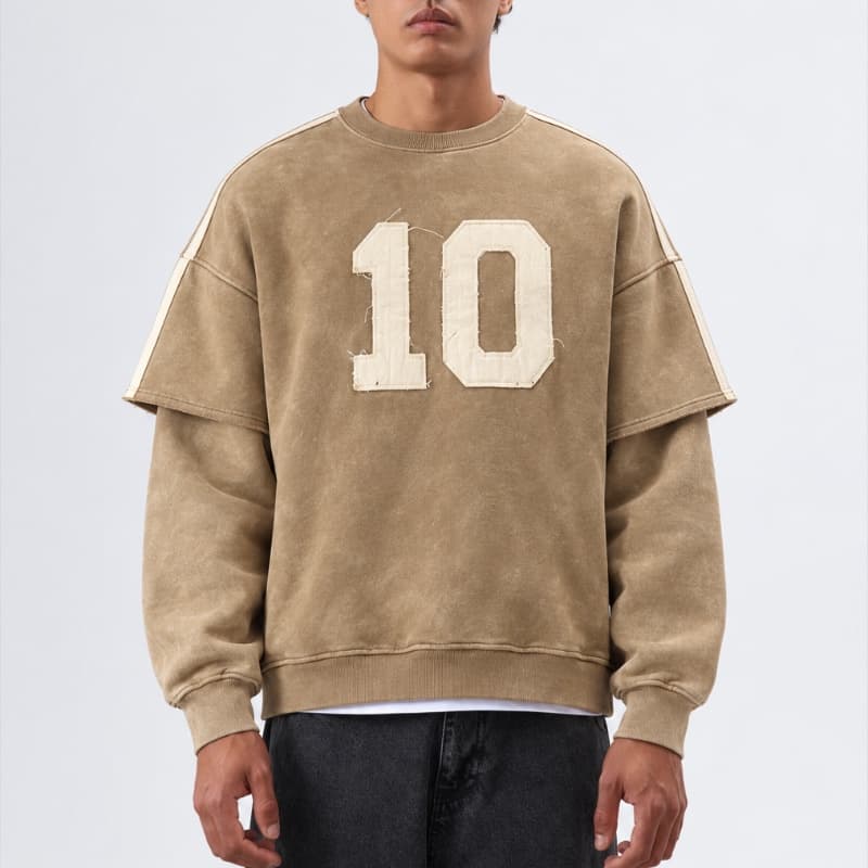 10 2SLEEVE BROWN FTR