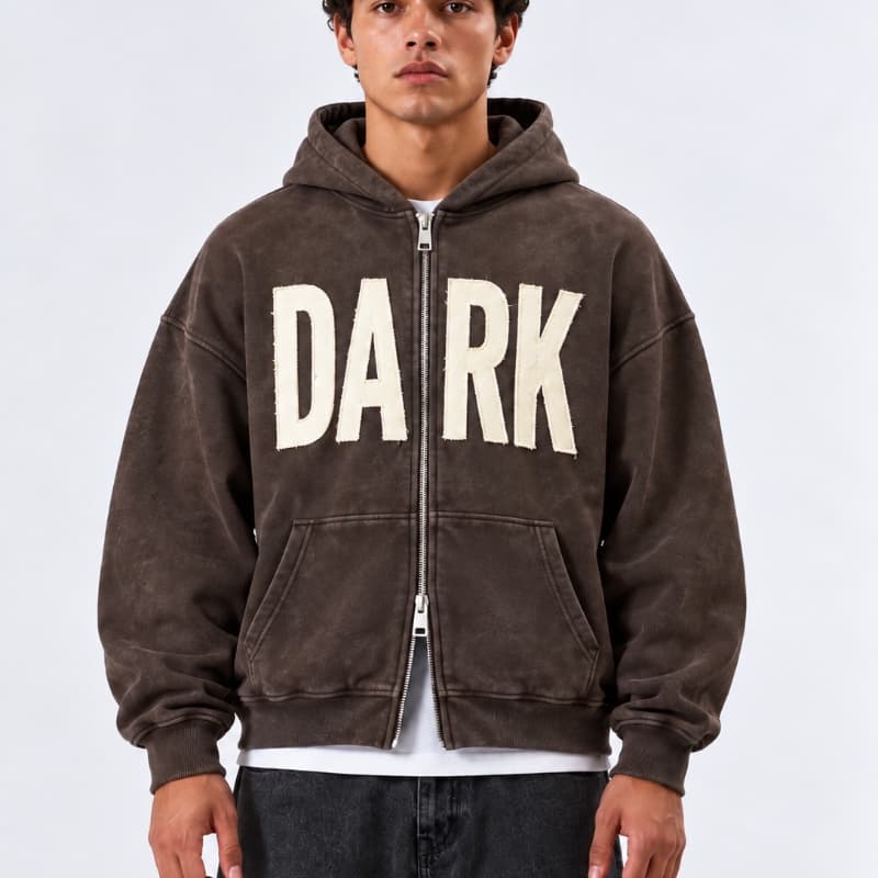 BROWN DARK ZIPFTR